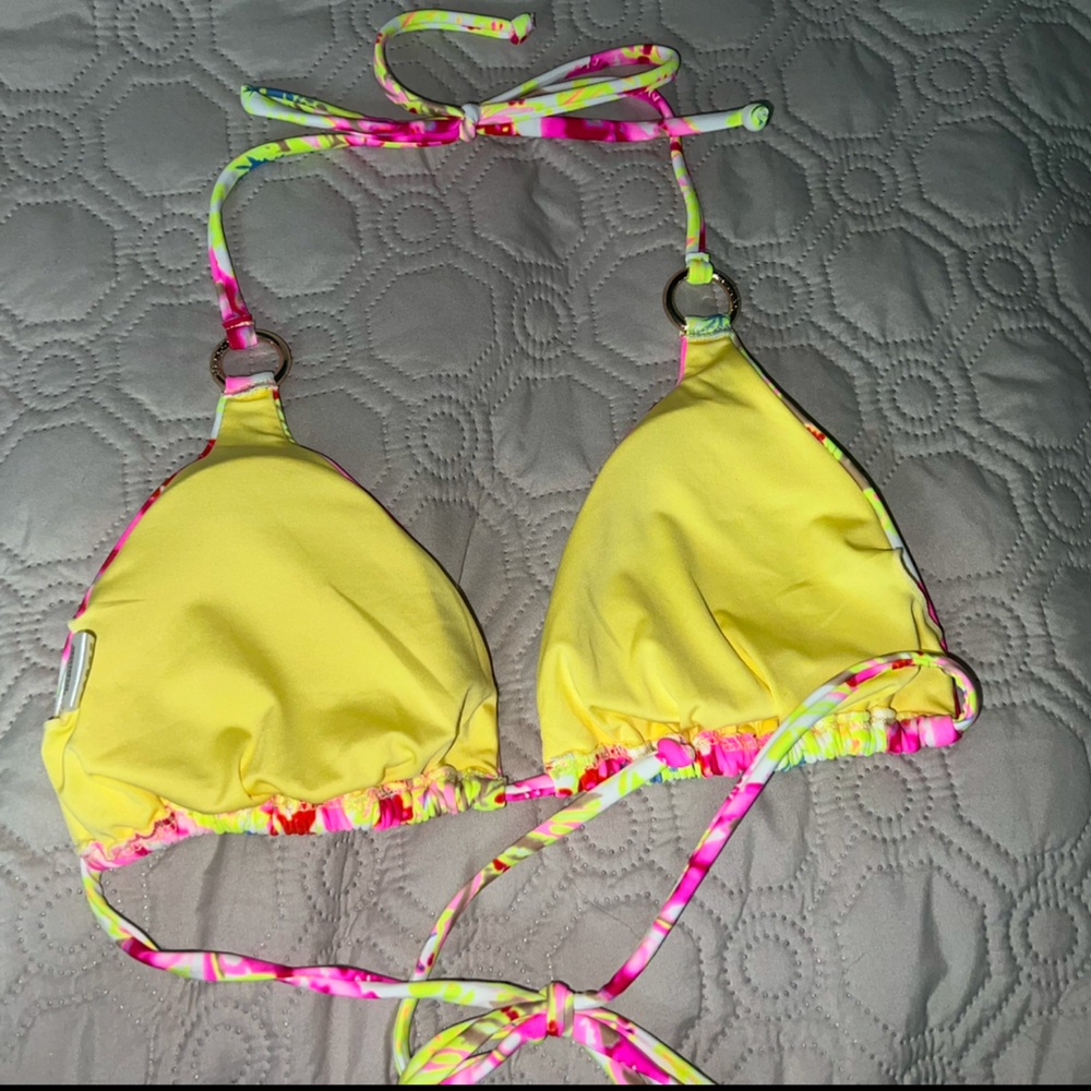 RELLECIGA Pink and Yellow Floral Bikini - Picture 3 of 11